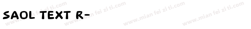saol text r字体转换